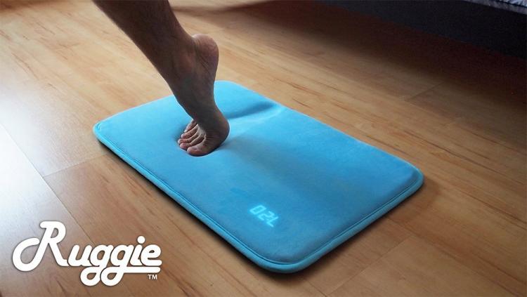 Ruggie Floor Mat Alarm Clock - Rug alarm clock - Must step on it for 3 seconds to turn off alarm