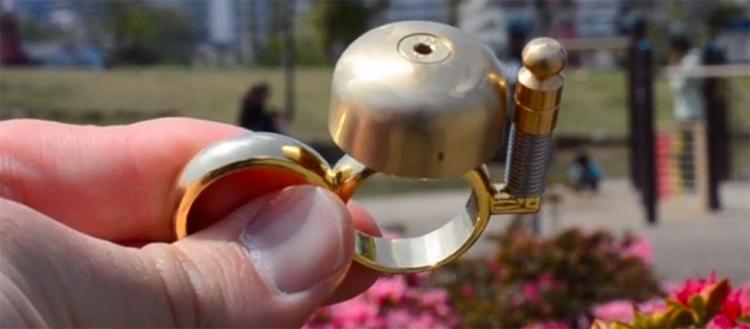 Run Bell - Runing Bell Ring - Double Ring bell ringer for jogging in urban areas