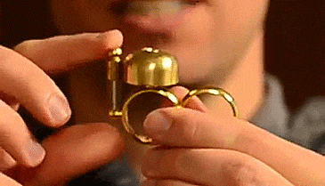 Run Bell - Runing Bell Ring - Double Ring bell ringer for jogging in urban areas