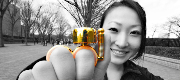 Run Bell - Runing Bell Ring - Double Ring bell ringer for jogging in urban areas