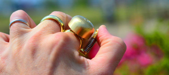 Run Bell - Runing Bell Ring - Double Ring bell ringer for jogging in urban areas