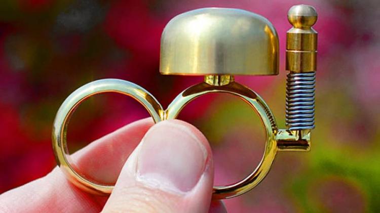 Run Bell - Runing Bell Ring - Double Ring bell ringer for jogging in urban areas