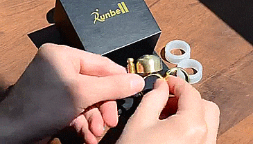 Run Bell - Runing Bell Ring - Double Ring bell ringer for jogging in urban areas