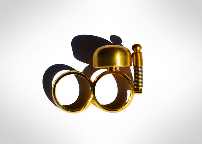 Run Bell - Runing Bell Ring - Double Ring bell ringer for jogging in urban areas