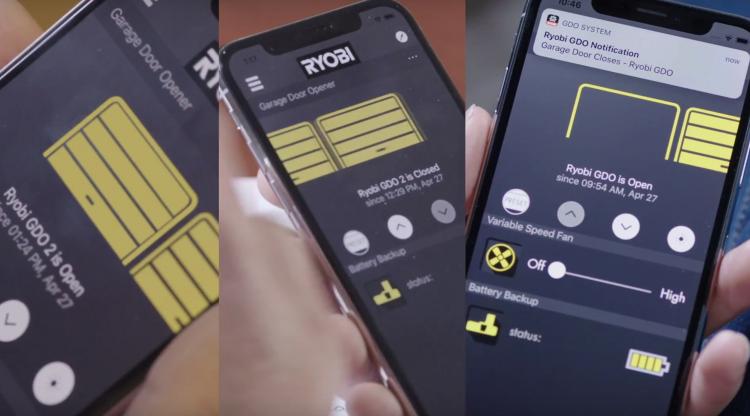 Ryobi Ultra-Quiet Garage Door Opener With Smart Phone Capabilities - Smart Ultimate Garage Door Opener