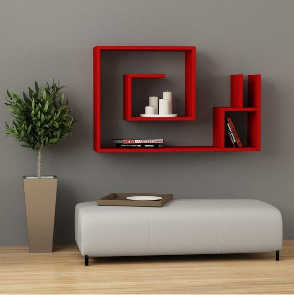 Modern Maze Wall Shelf