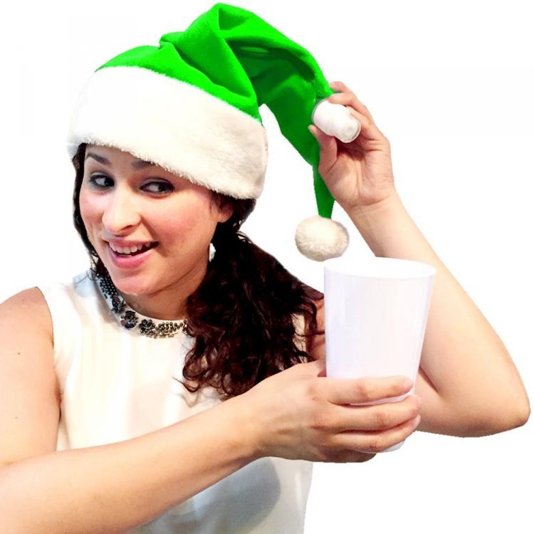 Wearable Santa Hat Flask - Christmas Hat Secret Flask