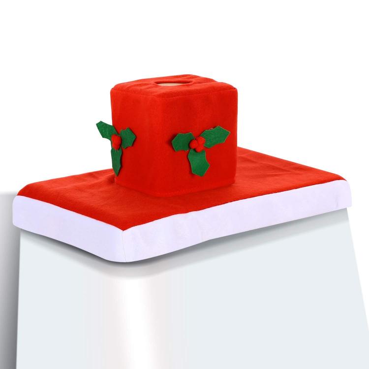 Santa Toilet Seat Cover - Funny Santa Toilet Decorations