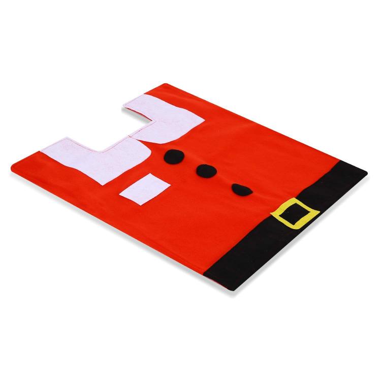 Santa Toilet Seat Cover - Funny Santa Toilet Decorations