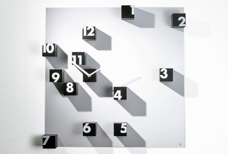 RND_TIME - Scattered Numbers Wall Clock