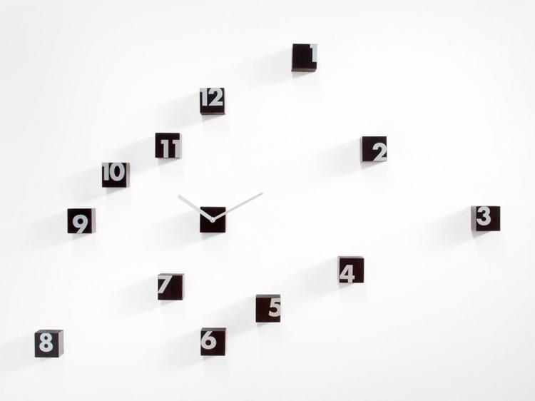 RND_TIME - Scattered Numbers Wall Clock