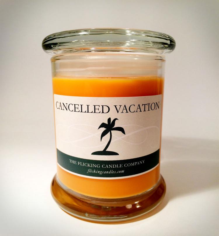 Cancelled Vacation Scented Candle