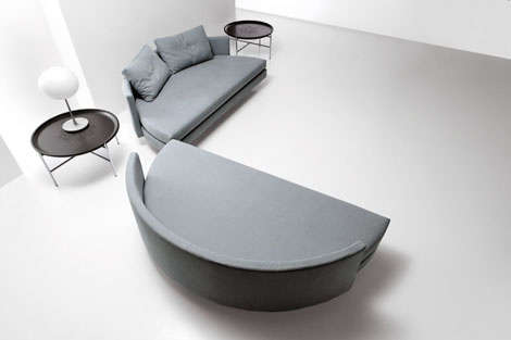 Scoop Bed Circular Bed Transforms Into Two Sofas