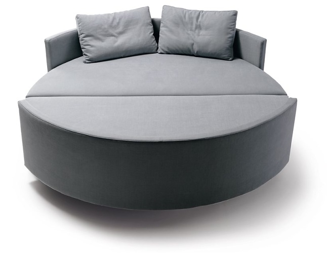 Scoop Bed Circular Bed Transforms Into Two Sofas