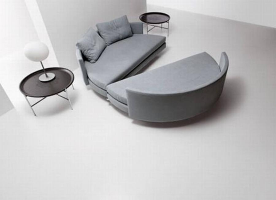 Scoop Bed Circular Bed Transforms Into Two Sofas
