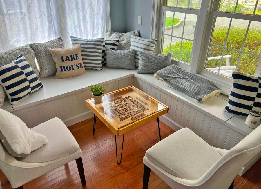 Wooden Scrabble Coffee Table