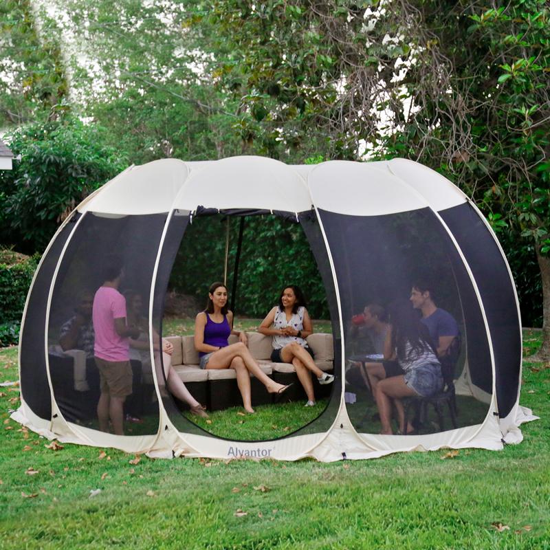 portable screened-in porch - instant pop-up screened tent gazebo