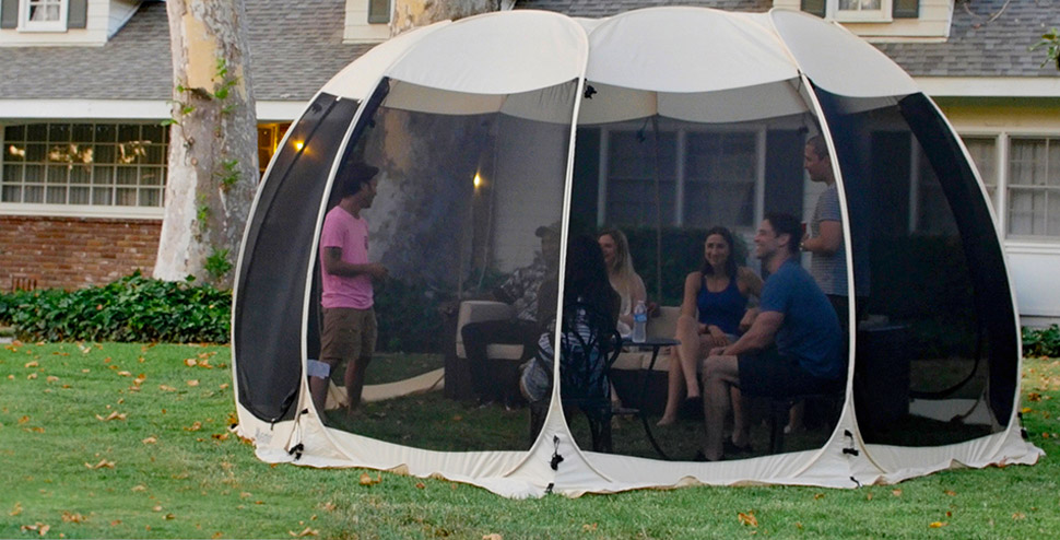 portable screened-in porch - instant pop-up screened tent gazebo