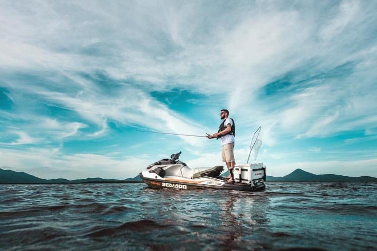 Sea-Doo Fishing Pro Personal Watercraft - Dedicated fishing jetski with fishing cooler, GPS, and fish finder