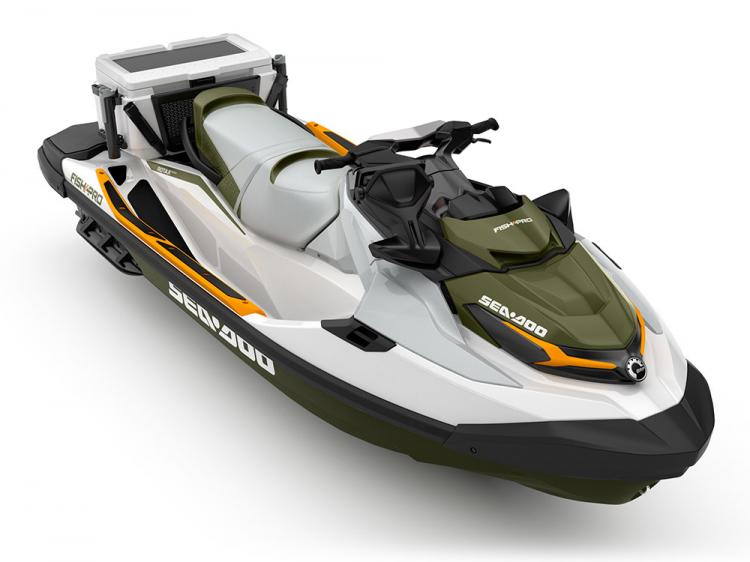 Sea-Doo Fishing Pro Personal Watercraft - Dedicated fishing jetski with fishing cooler, GPS, and fish finder