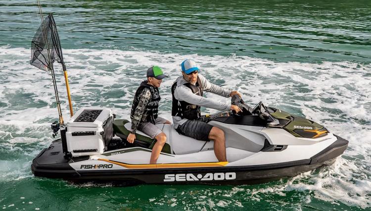 Sea-Doo Fishing Pro Personal Watercraft - Dedicated fishing jetski with fishing cooler, GPS, and fish finder