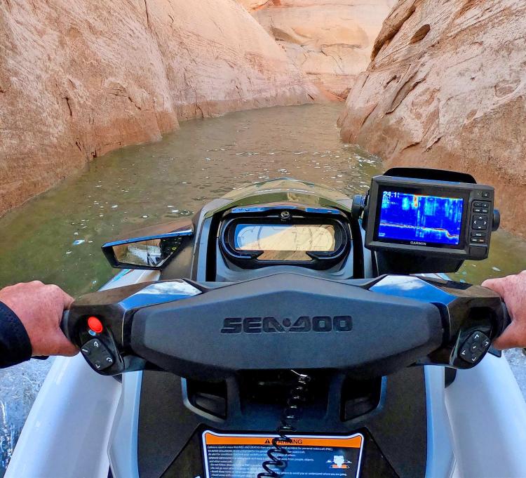 Sea-Doo Fishing Pro Personal Watercraft - Dedicated fishing jetski with fishing cooler, GPS, and fish finder
