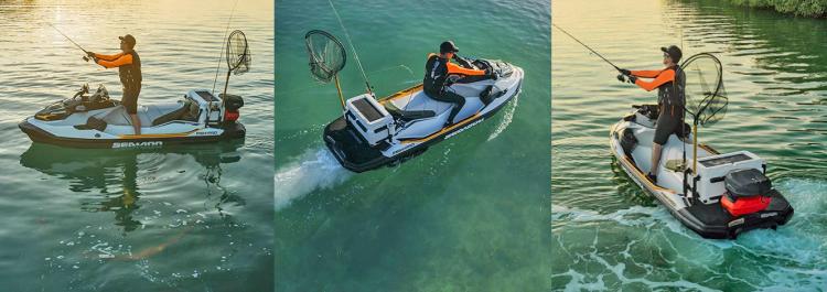 Sea-Doo Fishing Pro Personal Watercraft - Dedicated fishing jetski with fishing cooler, GPS, and fish finder
