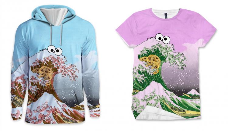 Sea Is For Cookie T-Shirt - Cookie Monster Ocean Wave Shirt