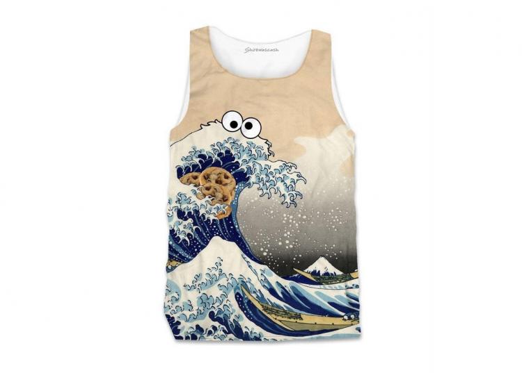 Sea Is For Cookie T-Shirt - Cookie Monster Ocean Wave Shirt