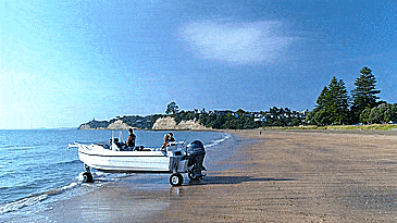 Sealegs Amphibious Boats Feature 3 Retractable Wheels To Get In and Out Of Water