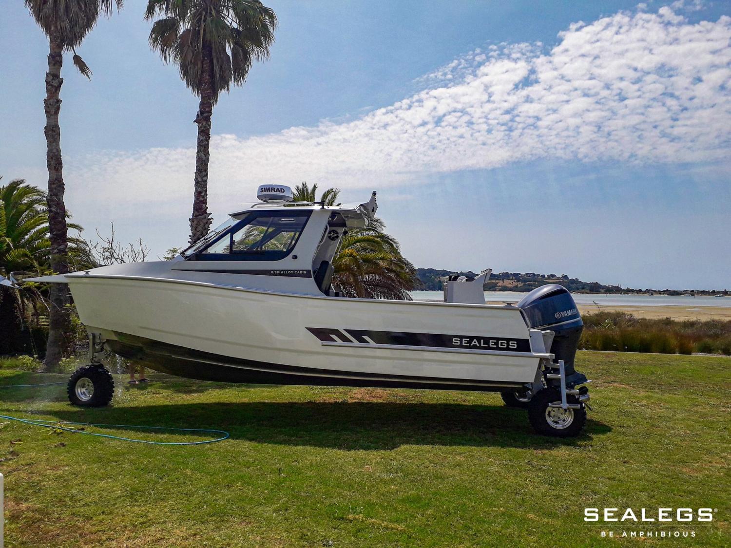 Sealegs Amphibious Boats Feature 3 Retractable Wheels To Get In and Out Of Water