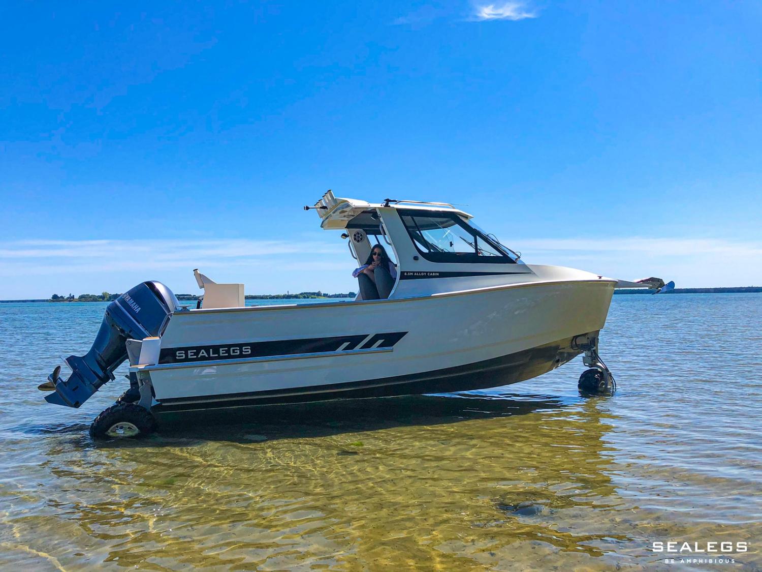 Sealegs Amphibious Boats Feature 3 Retractable Wheels To Get In and Out Of Water