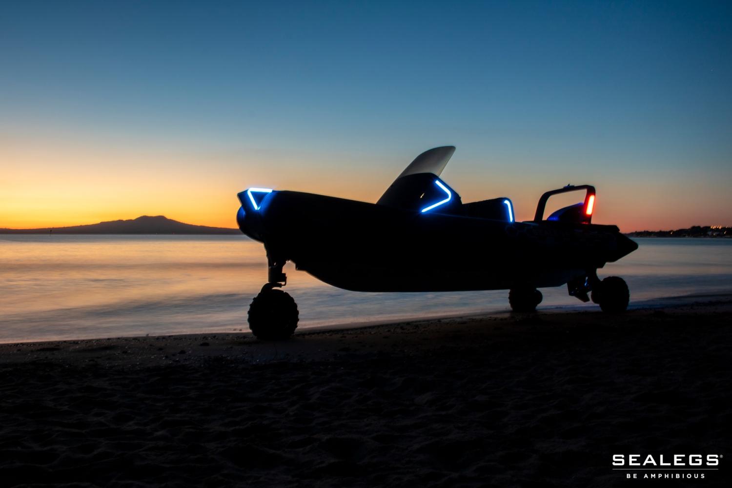 Sealegs Amphibious Boats Feature 3 Retractable Wheels To Get In and Out Of Water