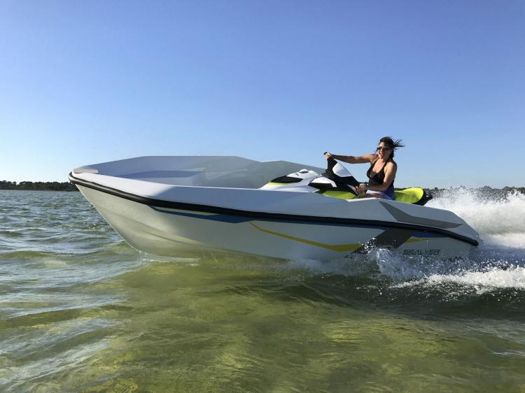 Sealver Waveboat Turns Your Jetski Into a Boat In Seconds - Jetski boat conversion