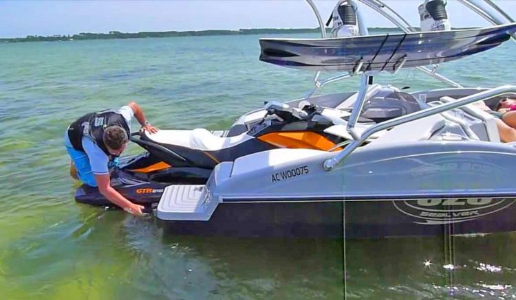 Sealver Waveboat Turns Your Jetski Into a Boat In Seconds - Jetski boat conversion
