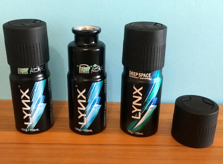 Secret Deodorant Body Spray Flask