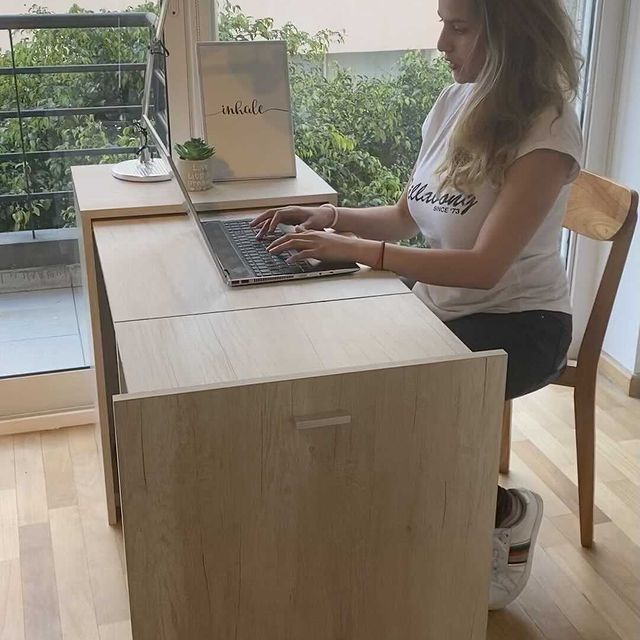 Secret Folding Desk From Filing Cabinet