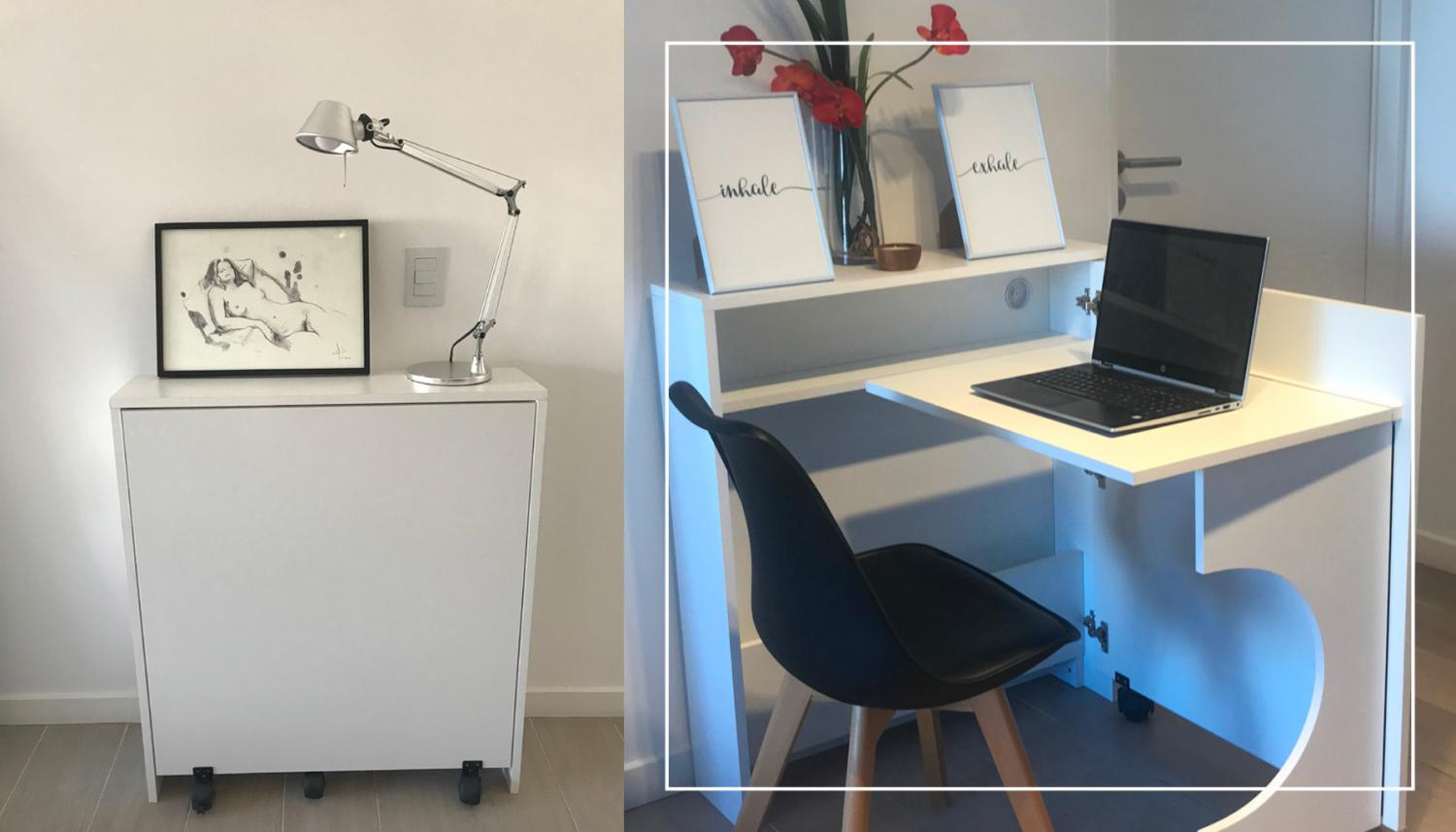 Secret Folding Desk From Filing Cabinet