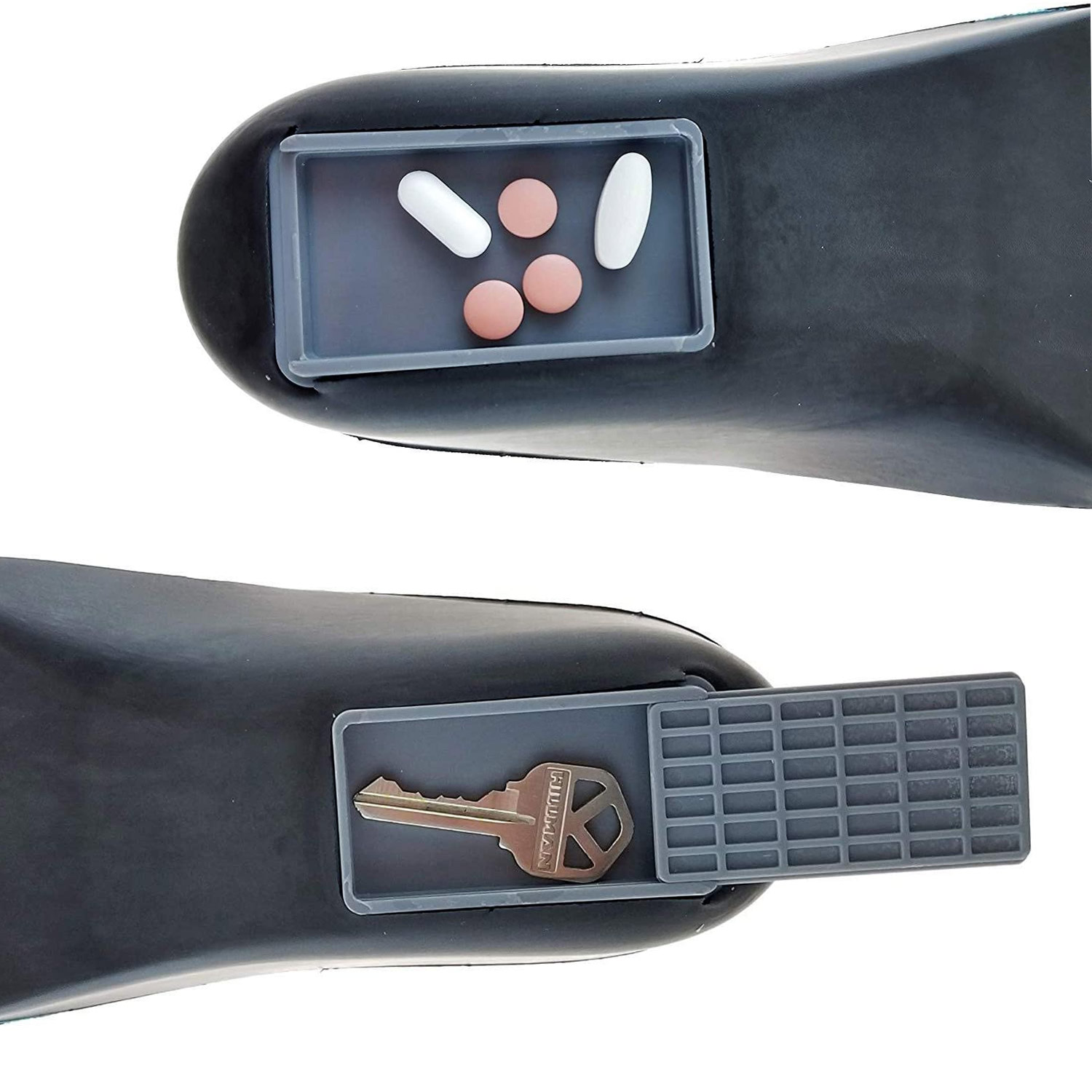 Secret Storage Shoe Insoles - Shoe insoles with storage stash container