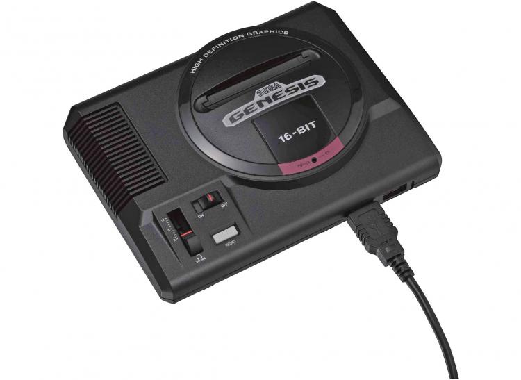 Sega Genesis Mini - Sega classic console with 40 pre-loaded games