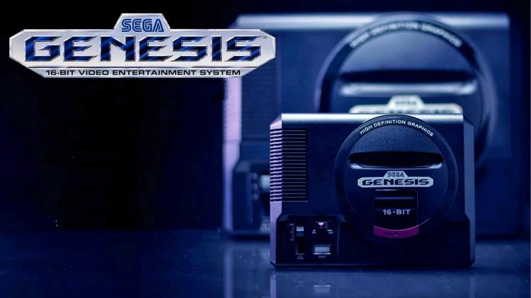 Sega Genesis Mini - Sega classic console with 40 pre-loaded games