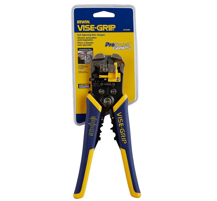 Self-Adjusting Wire-Stripper and Vise Grip Combo - Easiest wire stripping tool