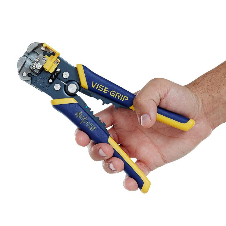 Self-Adjusting Wire-Stripper and Vise Grip Combo - Easiest wire stripping tool