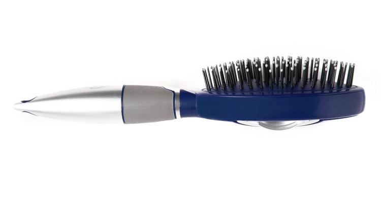 Qwik-Clean Hair Brush - Self-Cleaning Hair Brush - Pull Back Release Hairs