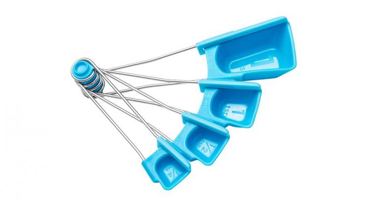 Levoons - Self Leveling Measuring Spoons - Handle Scraper auto leveling measuring spoons