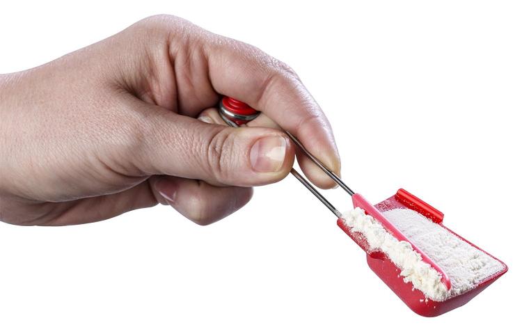 Levoons - Self Leveling Measuring Spoons - Handle Scraper auto leveling measuring spoons