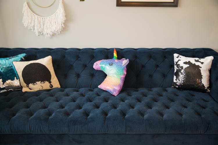 Sequin Unicorn Pillow - Color changing reversible unicorn pillow
