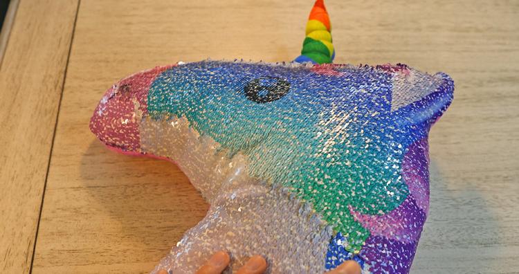 Sequin Unicorn Pillow - Color changing reversible unicorn pillow