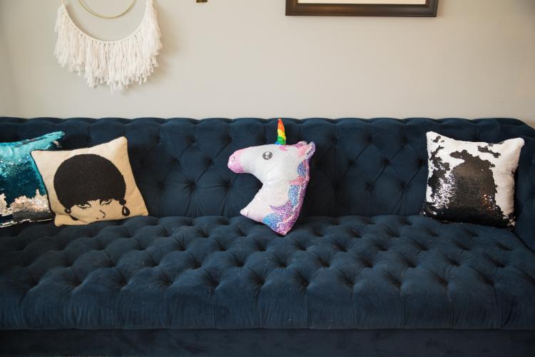Sequin Unicorn Pillow - Color changing reversible unicorn pillow