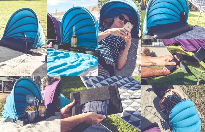 Shader Mini Personal Shade Provider - Mini Umbrella For Your Face While at the Beach